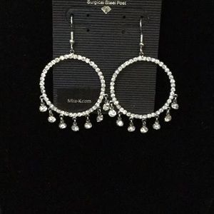Women’s Silver Chandelier Hoops